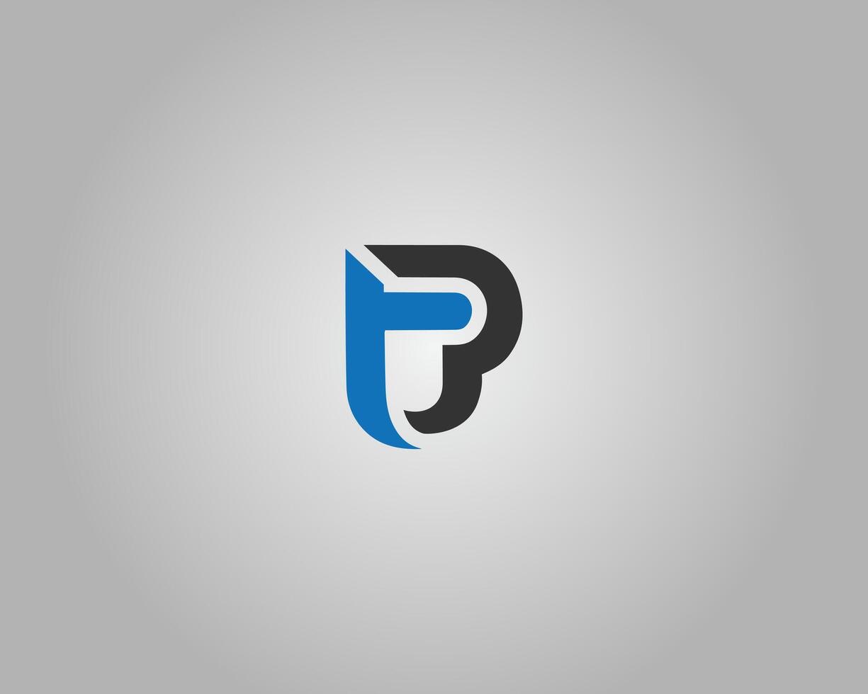 TB or BT Abstract Letter Initial Logo Design Template vector