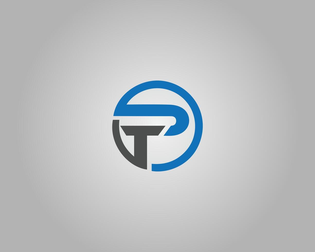 Abstract TP or PT Letter Logo Modern Design Template. vector