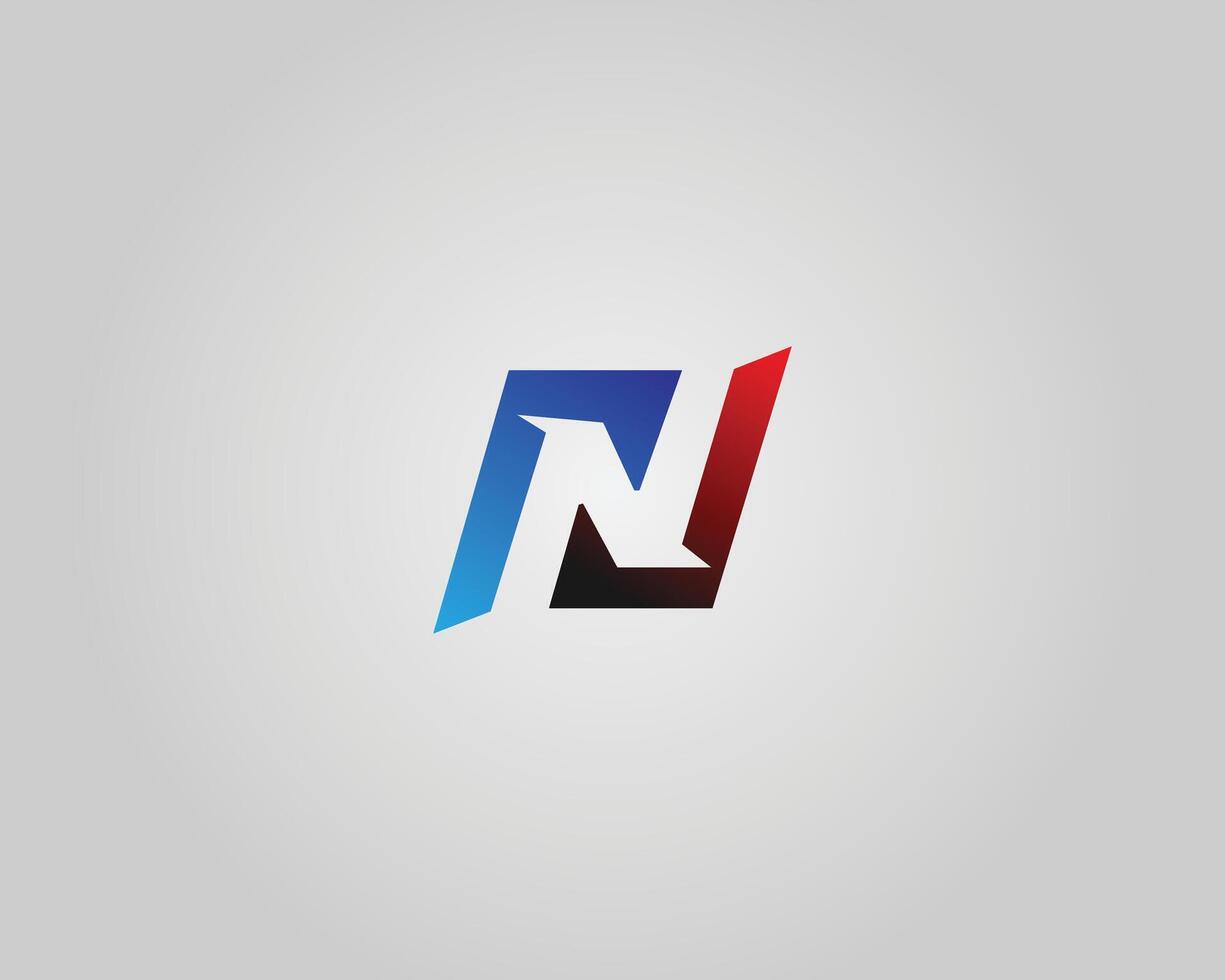 Initial Letter N Logo Design Logo Design Template. vector