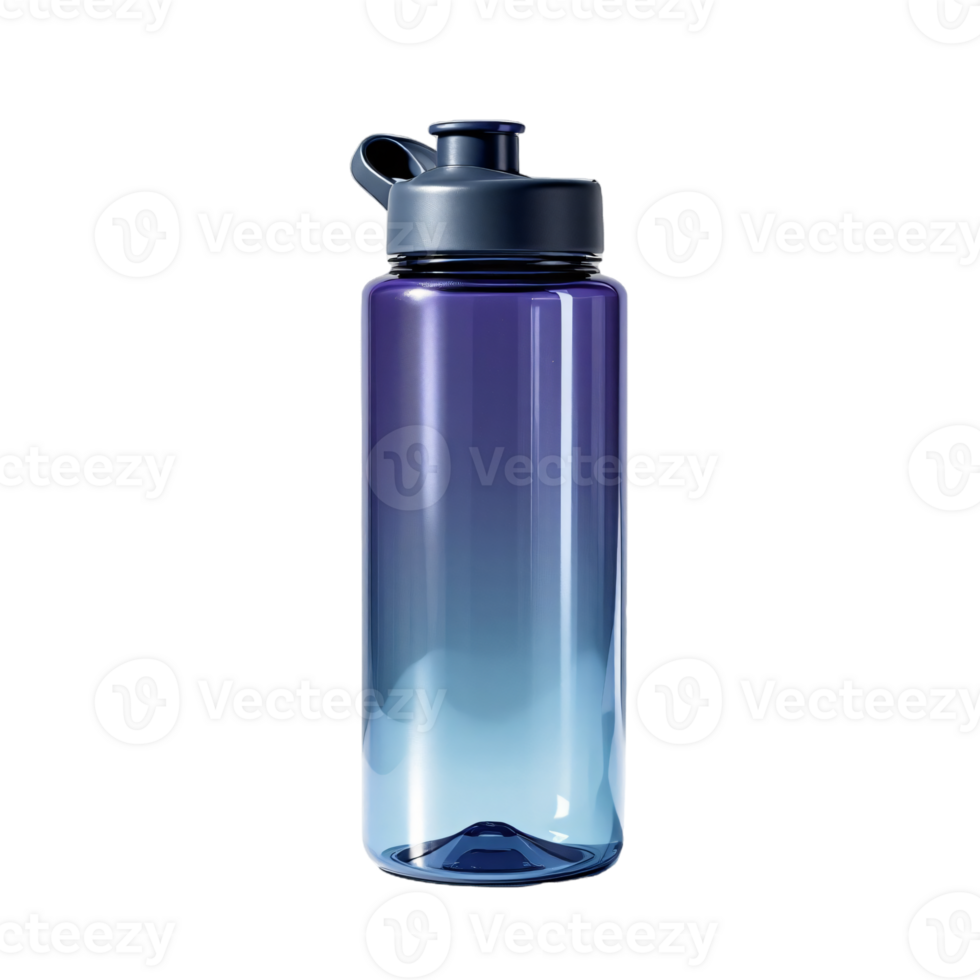 Stylish Gradient Water Bottle Hydration Reimagined on Transparant Background png