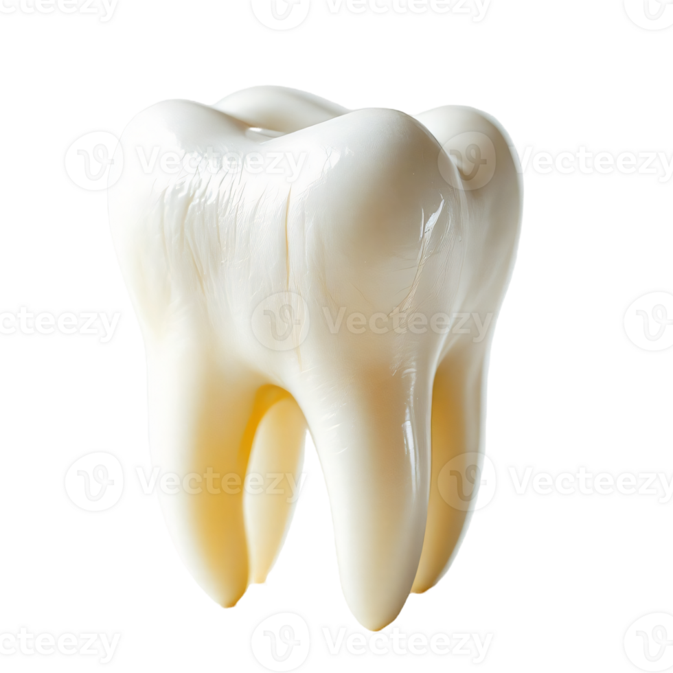 3D A Close Up View of a Single, Healthy Human Tooth png