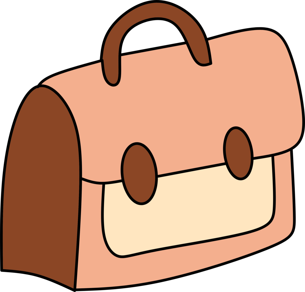 Briefcase illustration design png