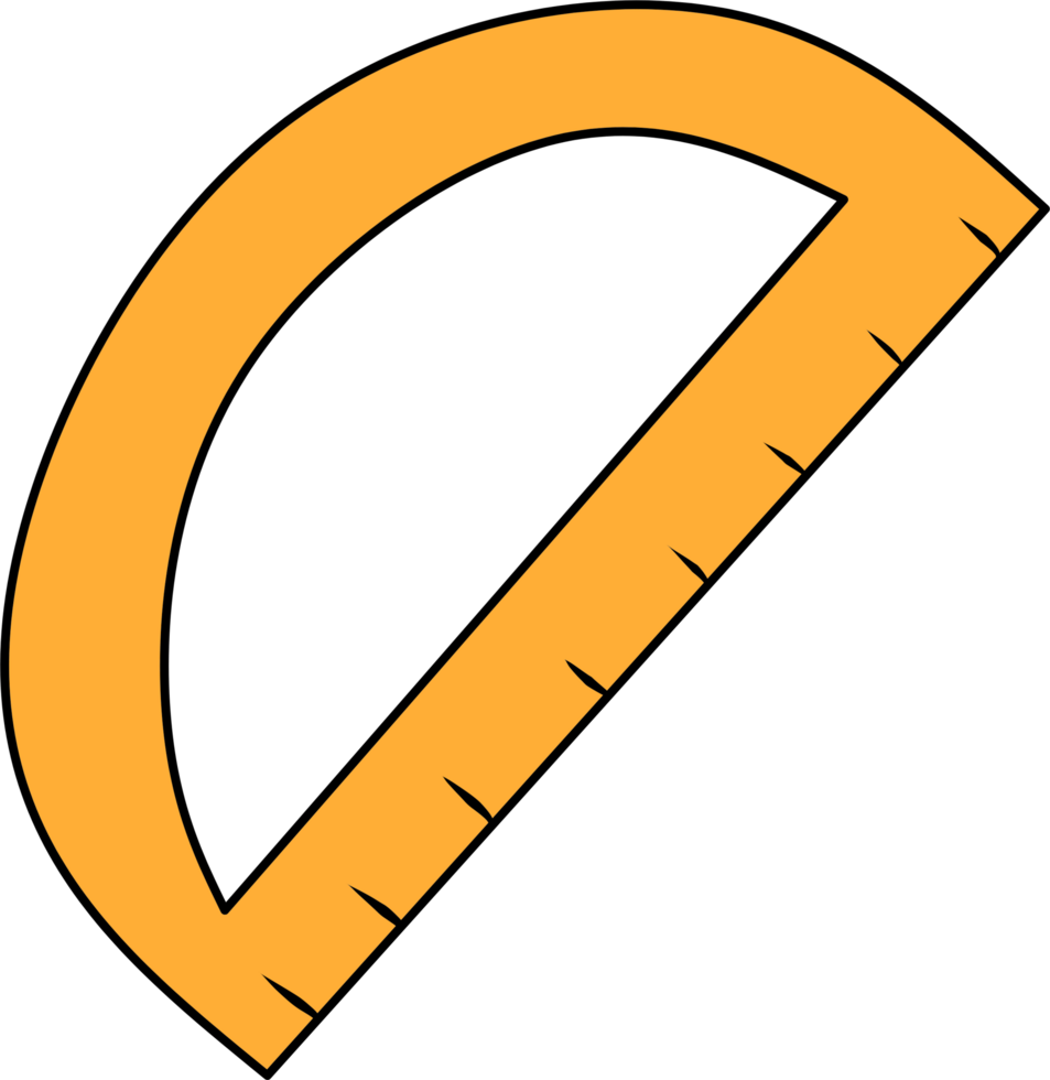 Protractor ruler illustration png