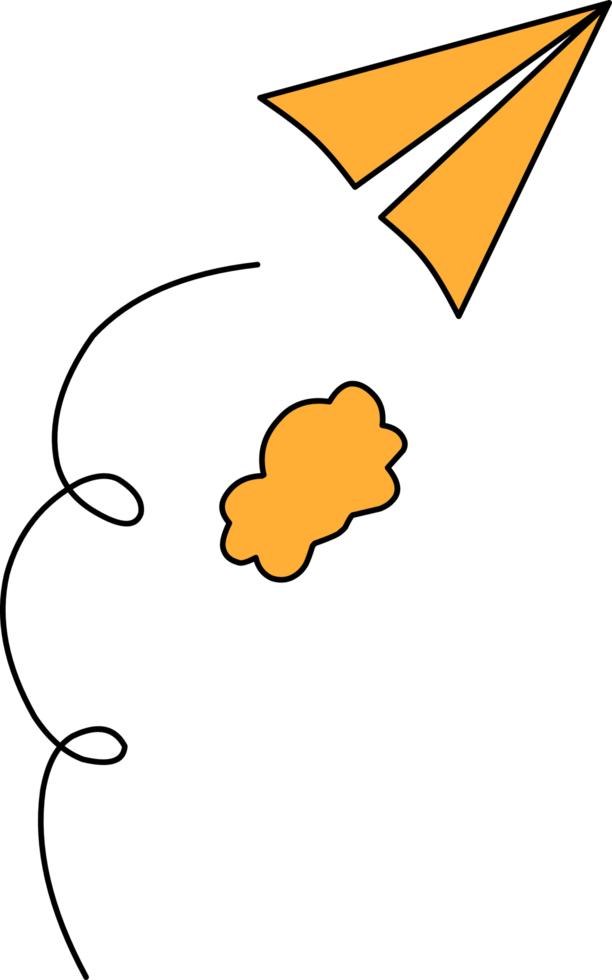 Paper plane illustration png
