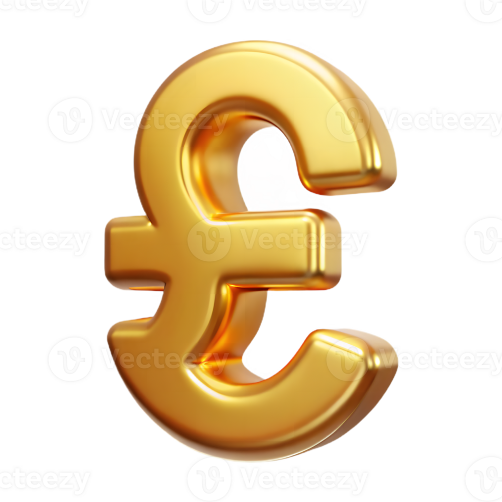 Gold Currency Symbol Isolated On Transparent Background Finance Glossy Icon png