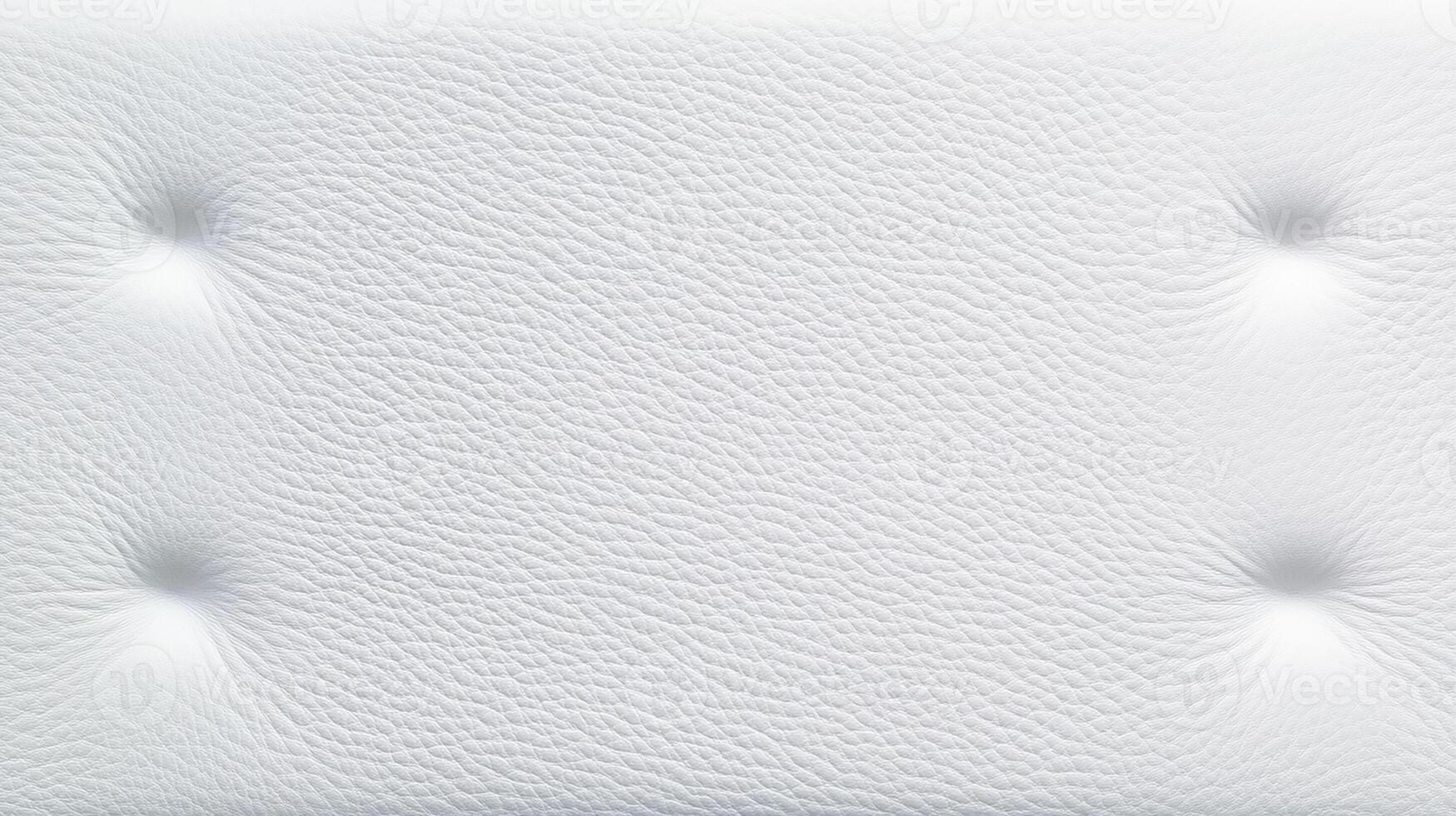 Close-up of Soft White Leather with Button Tufts and Smooth Texture photo