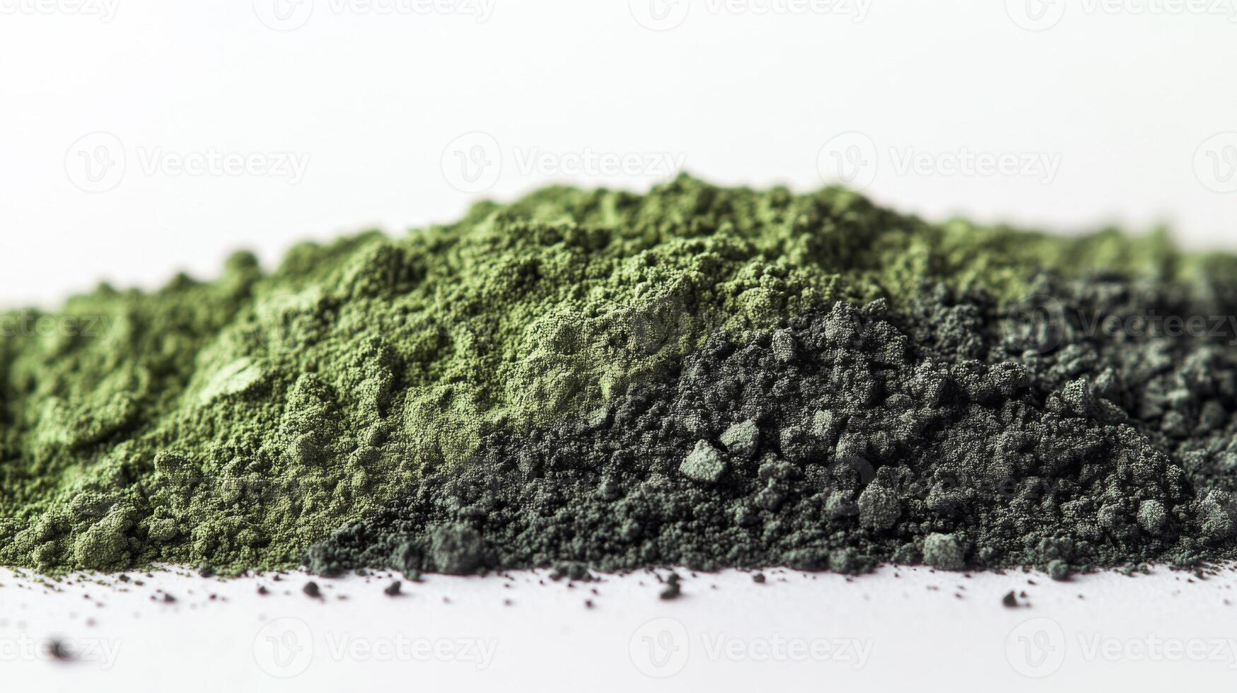 Shades of Green and Grey, A Textured Powder Blend photo