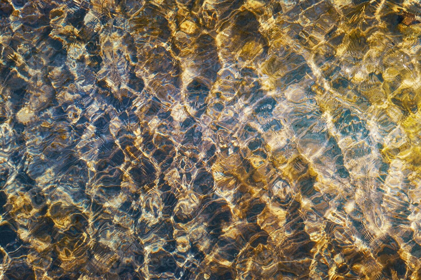 refelction an ripples on the water in the pool, multicolor background photo