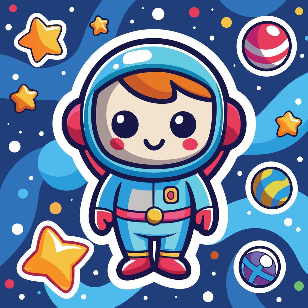 Enchanting Cartoon Sticker Seamless Pattern Featuring Adorable Characters vector