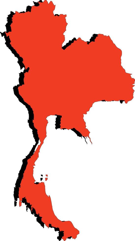 Thailand Map Design vector