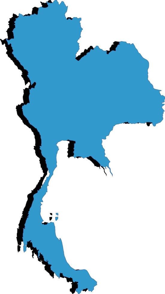 Thailand Map And Flag Design vector