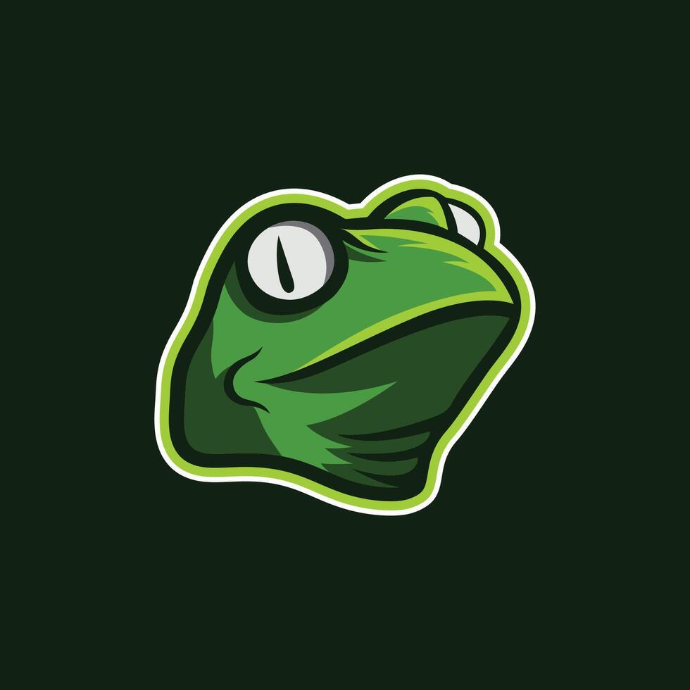 Frog mascot illustration vector