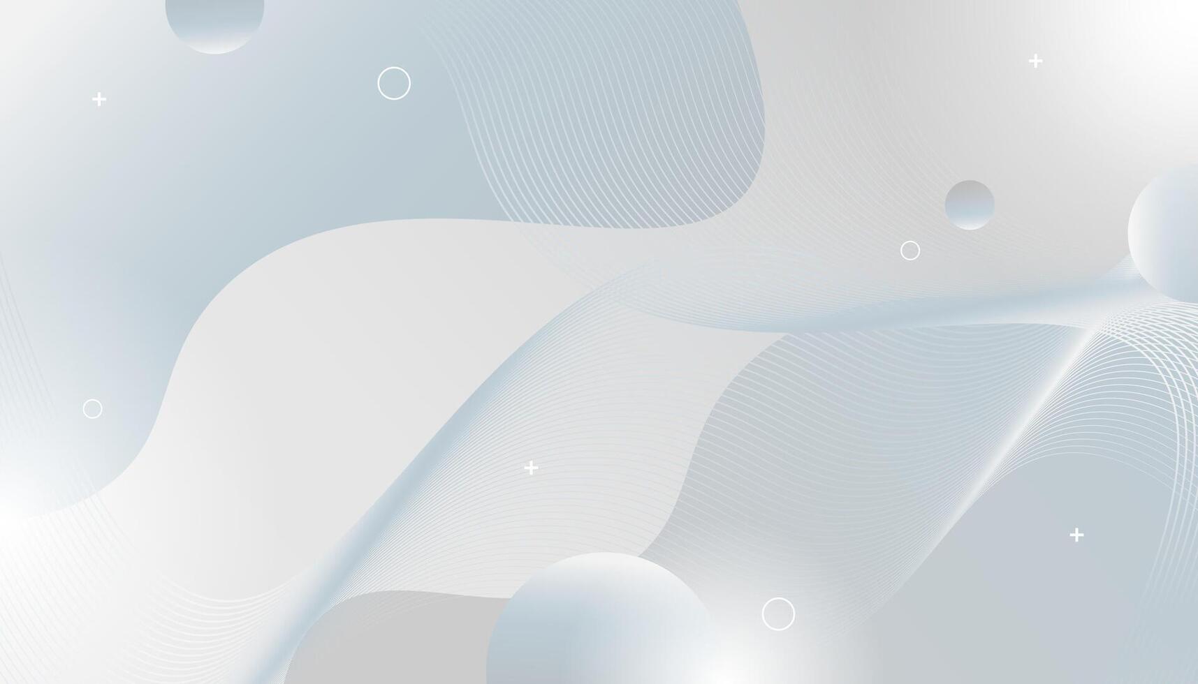 Abstract background with white and gray shapes vector