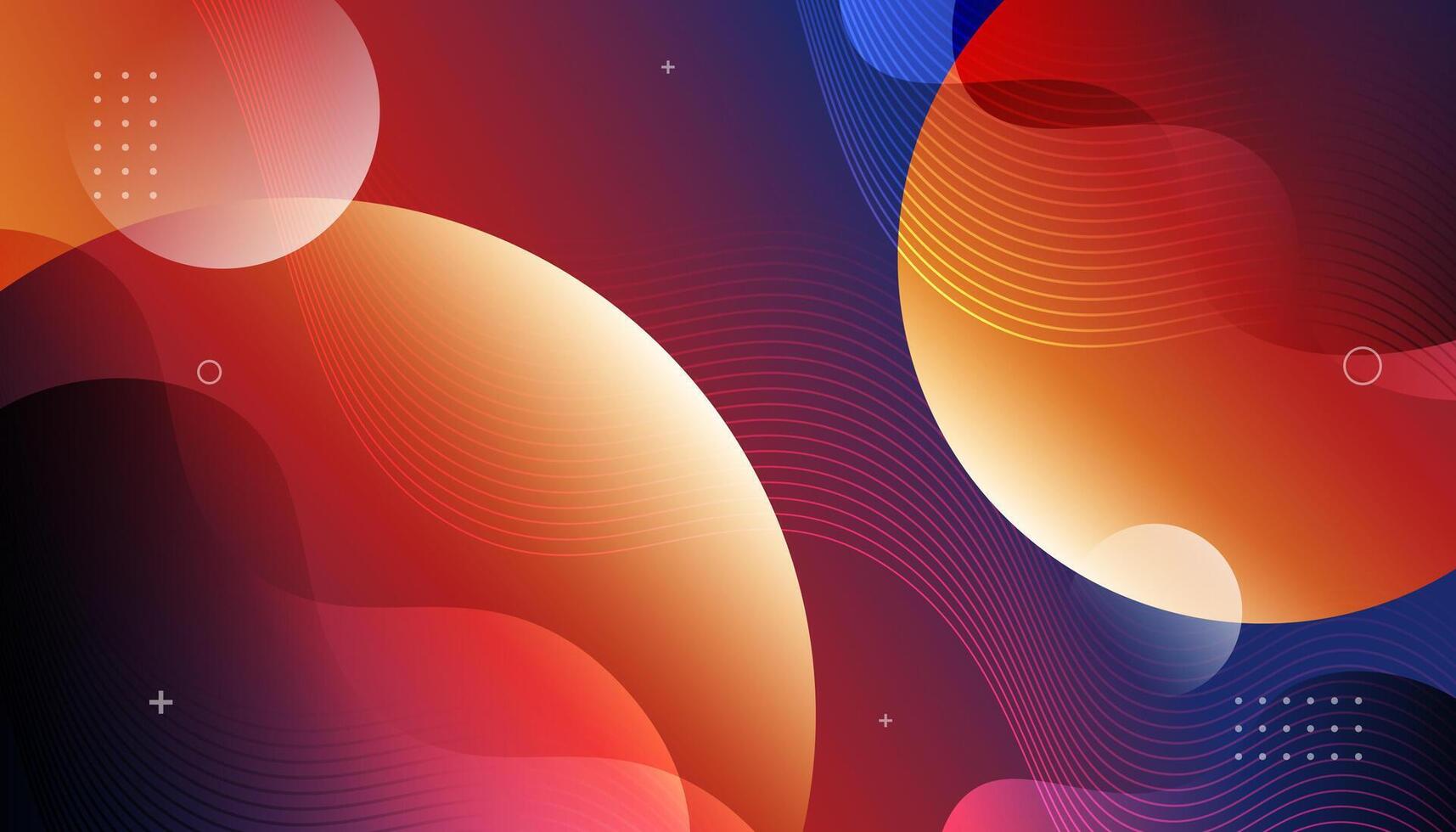 Abstract background with circles and shapes vector
