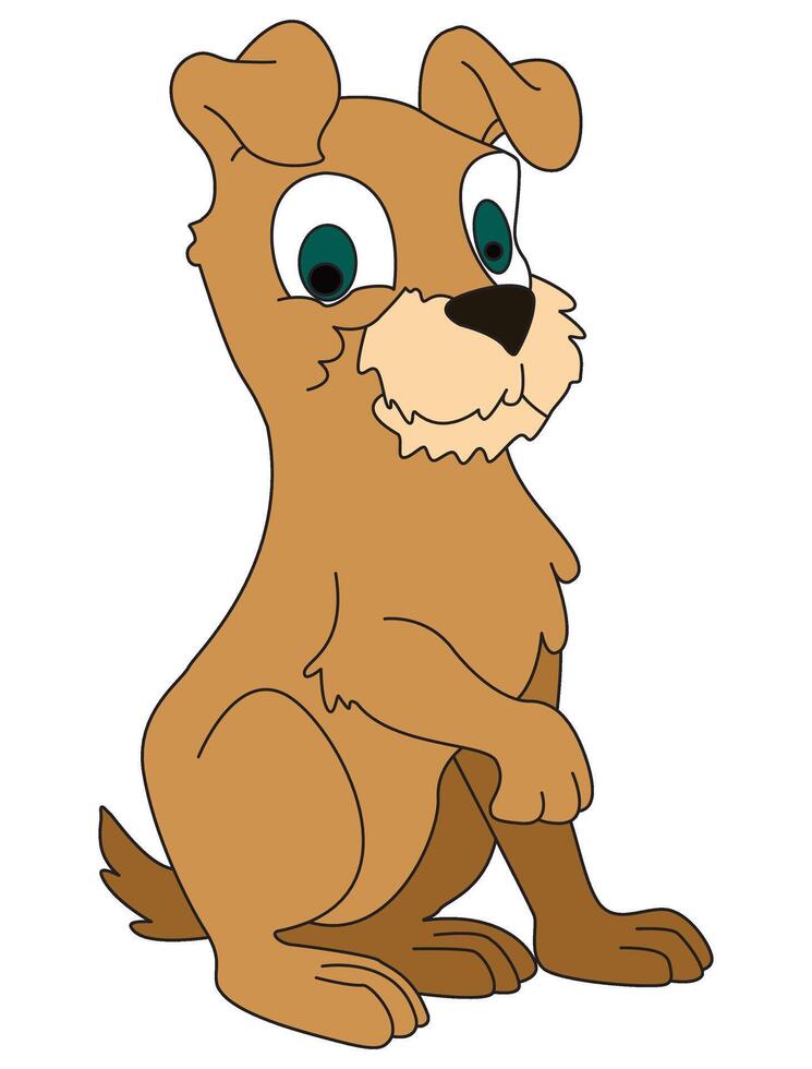 Dog isolated on white background vector