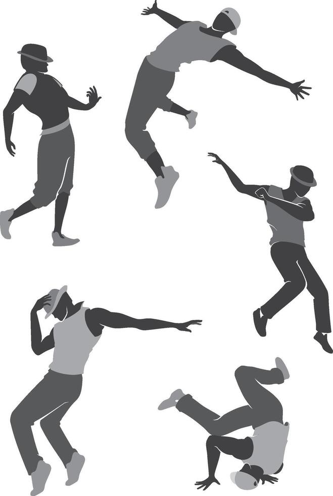Male Hip Hop Dance vector