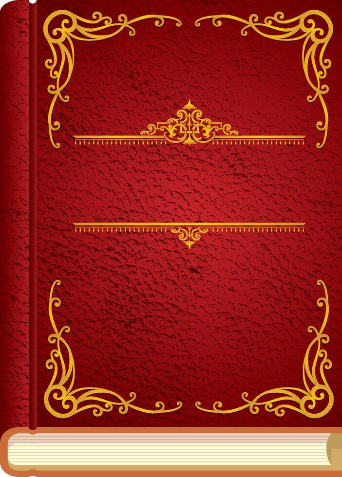 Fairytale Book or Vintage Book with Gilding vector