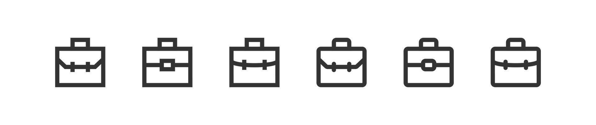 Business case icon. Work briefcase. Office portfolio. vector