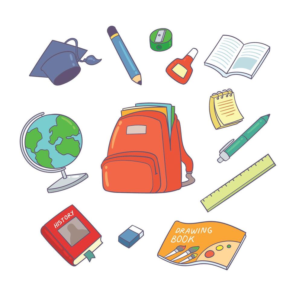 back to school collection vector