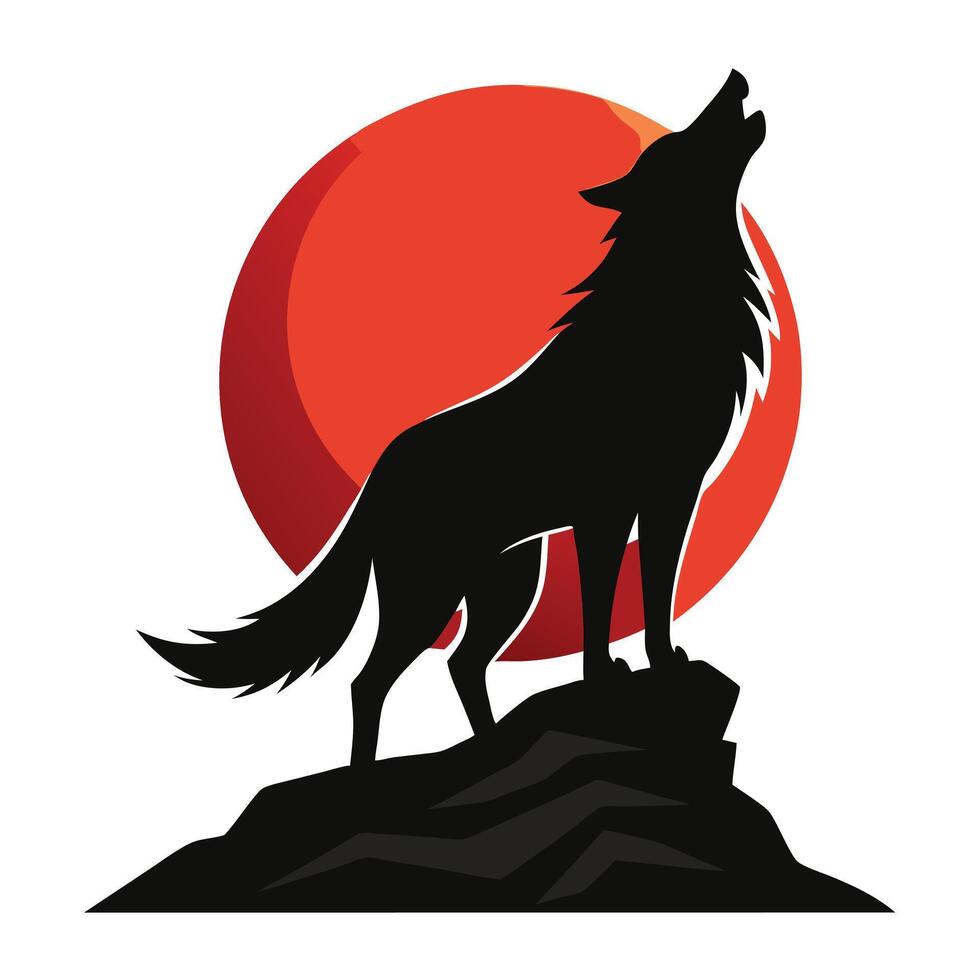 Adventure Silhouette of a Climber Dramatic Dual-Tone for Risk and Motivation Concepts vector