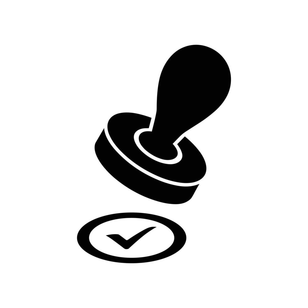 Approve Stamp icon. Approved. icon isolated on white background. vector