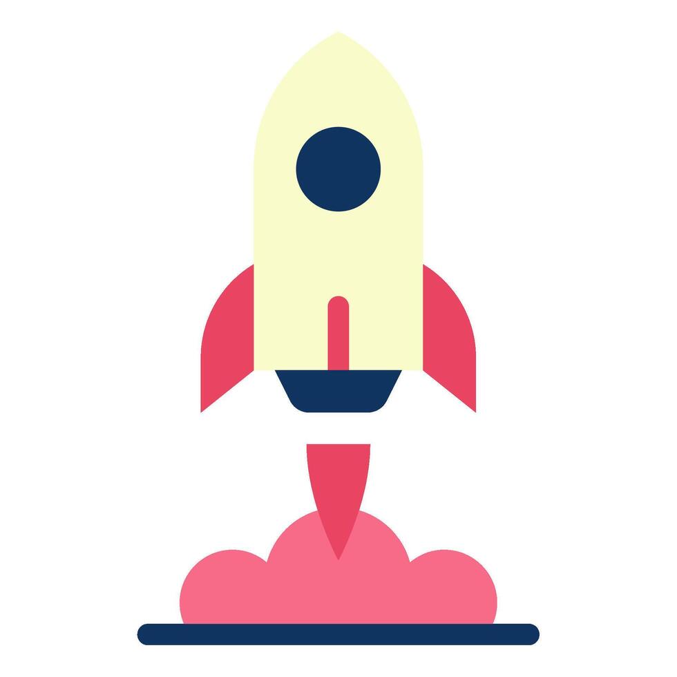 Rocket Launch Icon vector