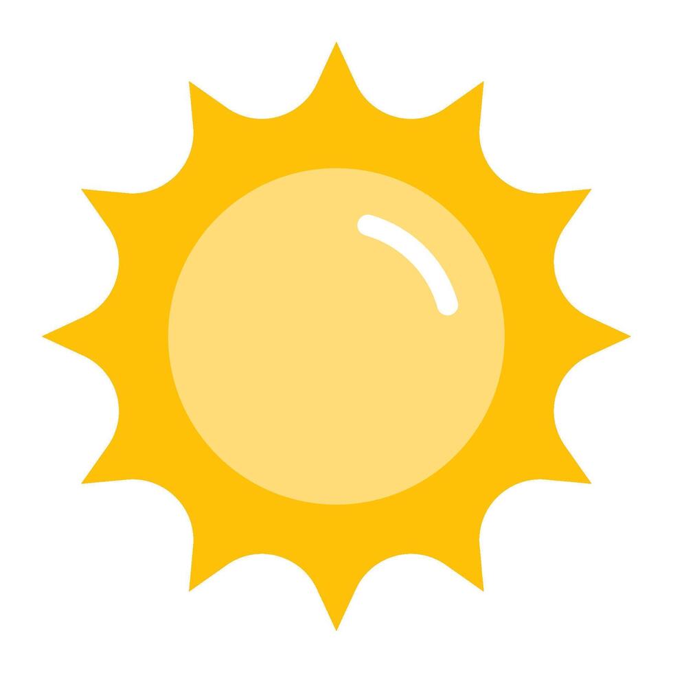 Icon Sun Symbol vector