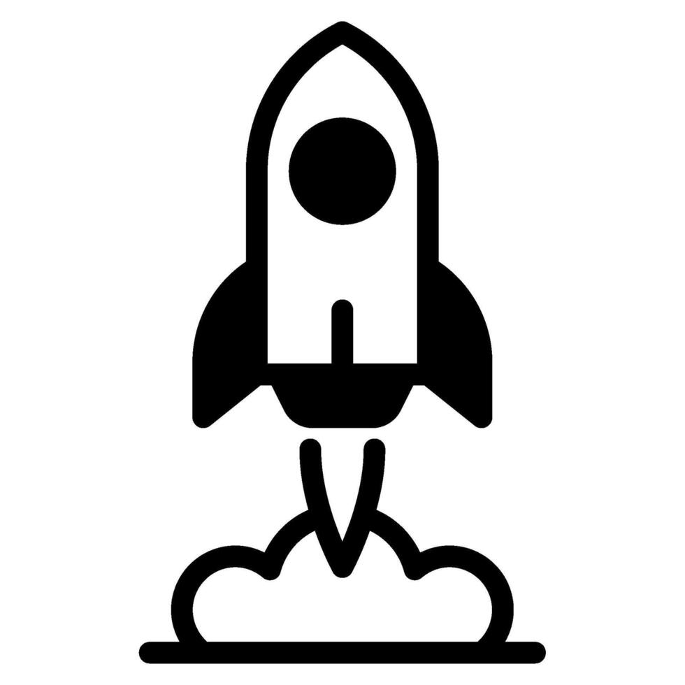 Rocket Launch Futuristic Space vector