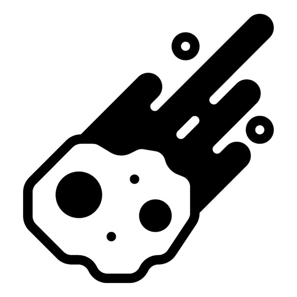 Asteroid Icon Futuristic Space vector