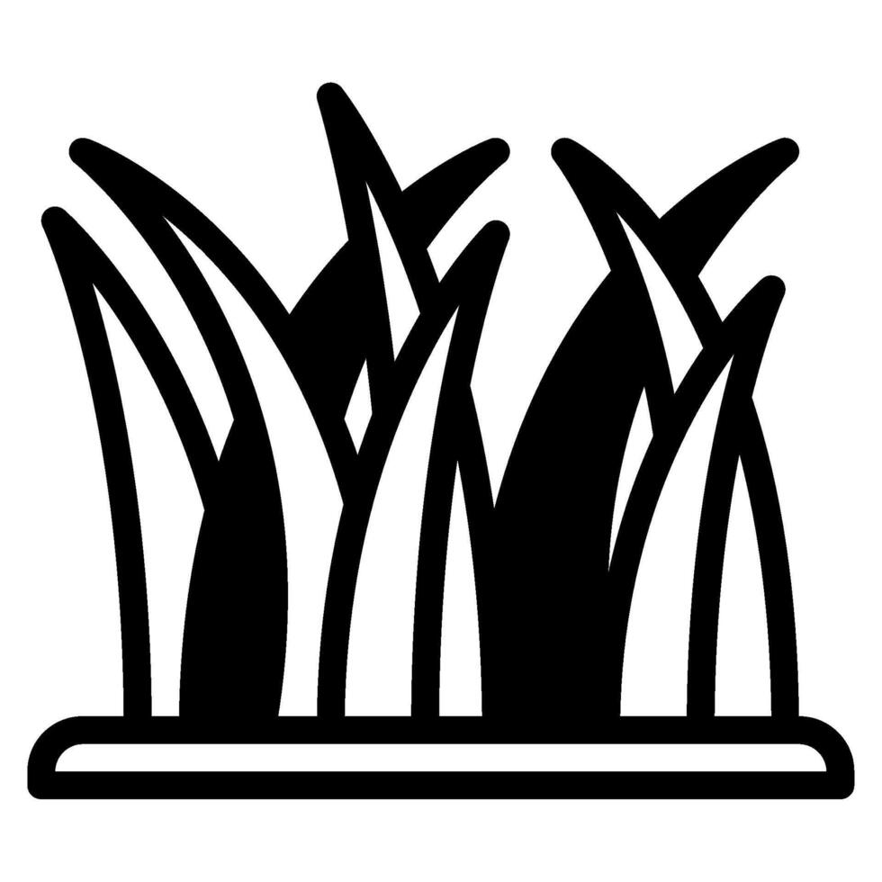 Icon Grass Concept nature illustration vector