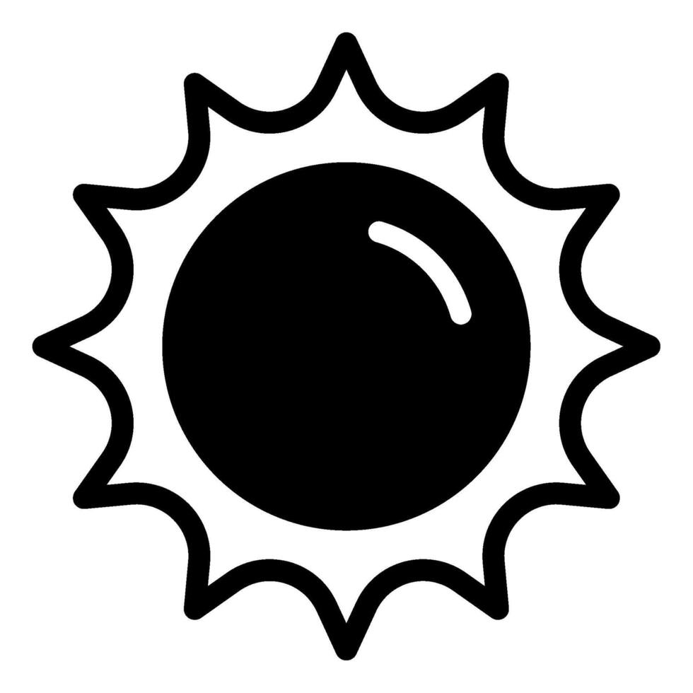 Icon Sun Symbol nature illustration vector