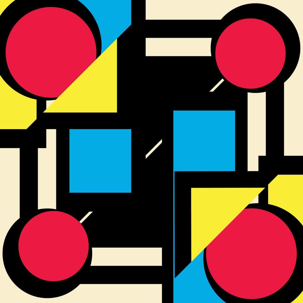 Geometric colorful shapes background vector
