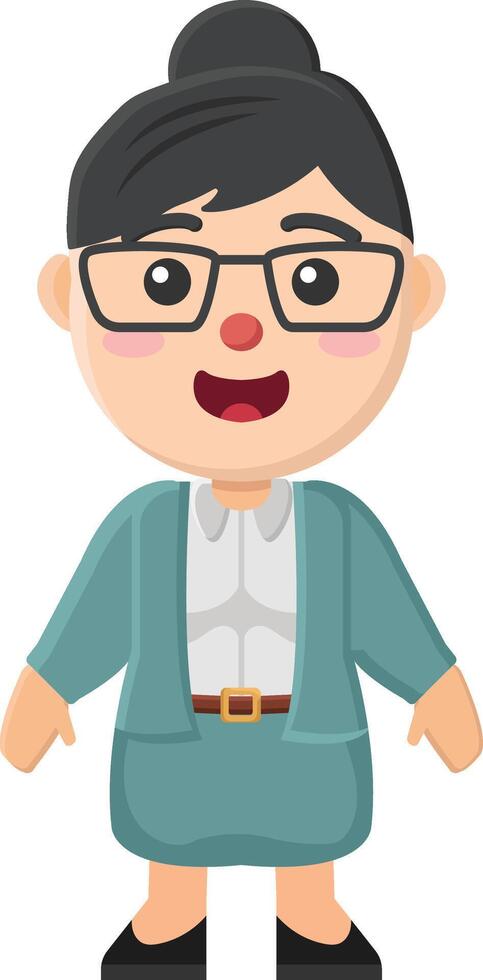 teacher school cartoon classroom education academic lecture lesson learning online study person art vector
