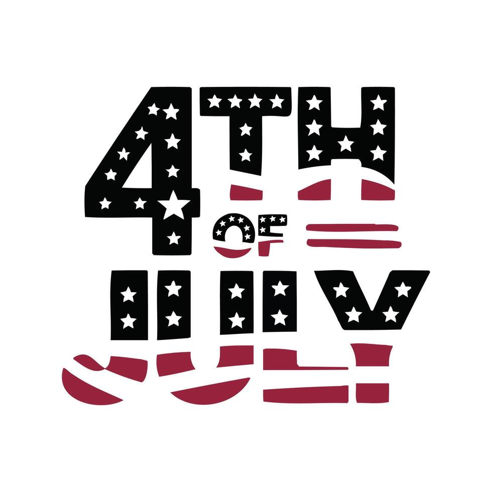 4th of July Illustration Festive Happy Independence Day vector