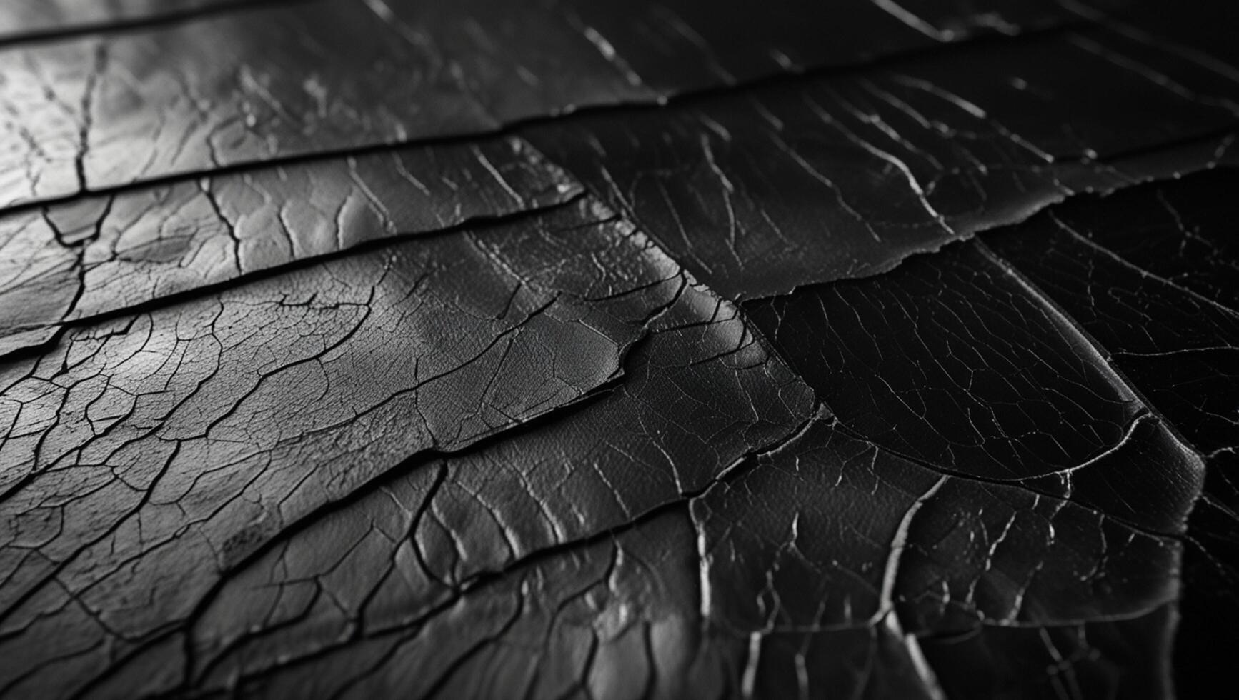 black and white photograph of a cracked surface photo
