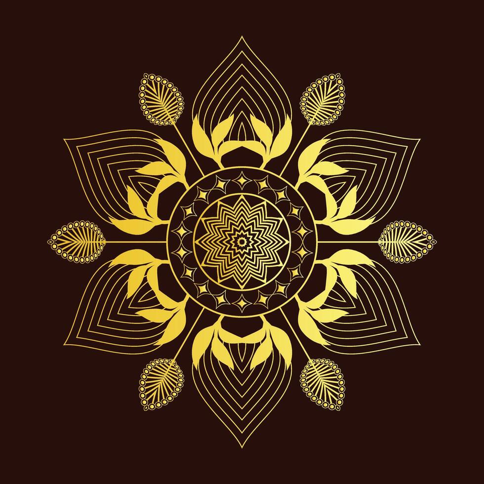 Beautiful Mandala, Wall-mate, Bed-sheet ,Wedding card, Interior vector