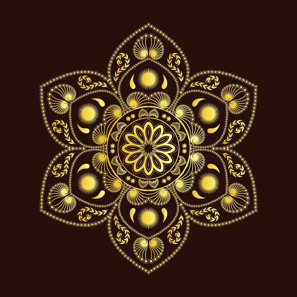 Mandala, Wall-mate, Beautiful bed-sheet ,Wedding card, Interio vector