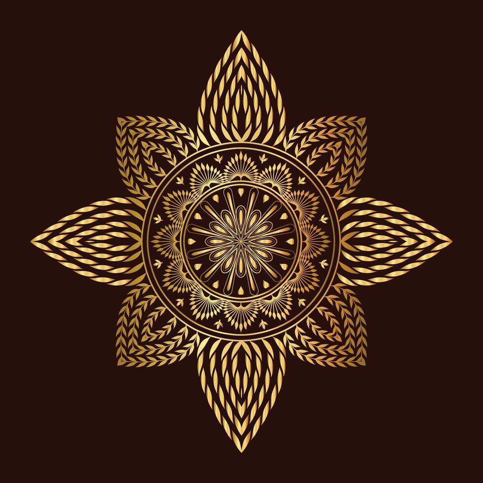 This brown mandala can be used wall-mate, bed-sheet ,wedding card, interior design. vector