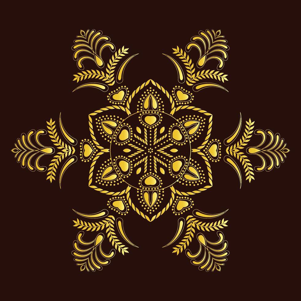 Mandala design number two vector