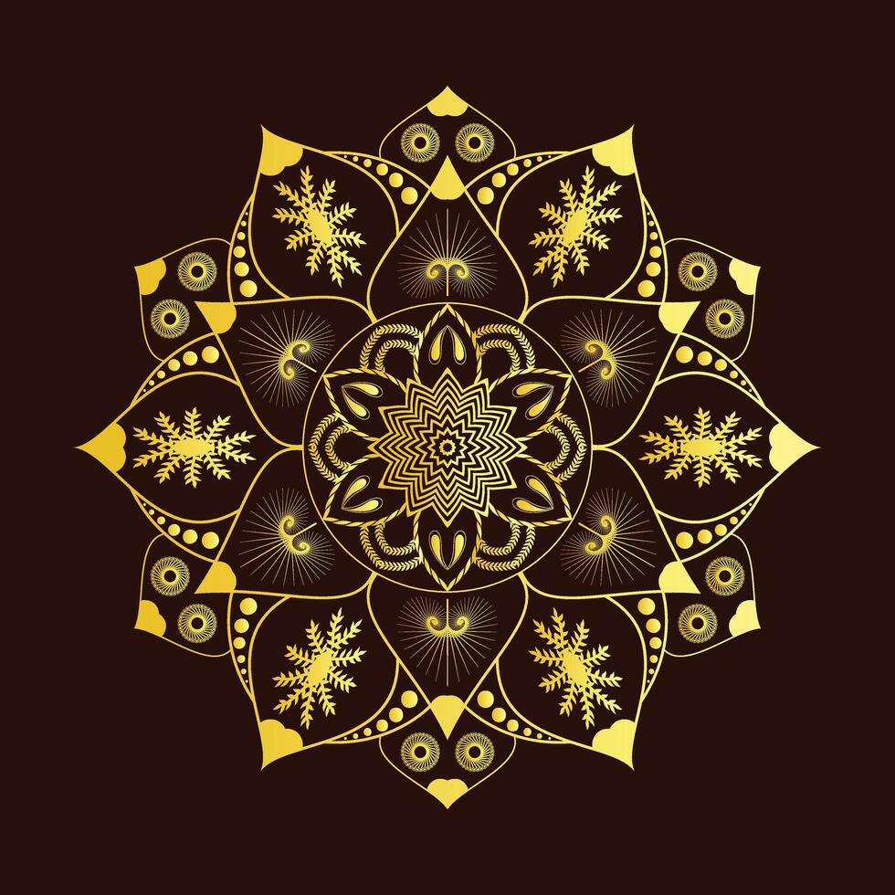 Mandala, Wall-mate, Bed-sheet , Beautiful wedding card, Interio vector