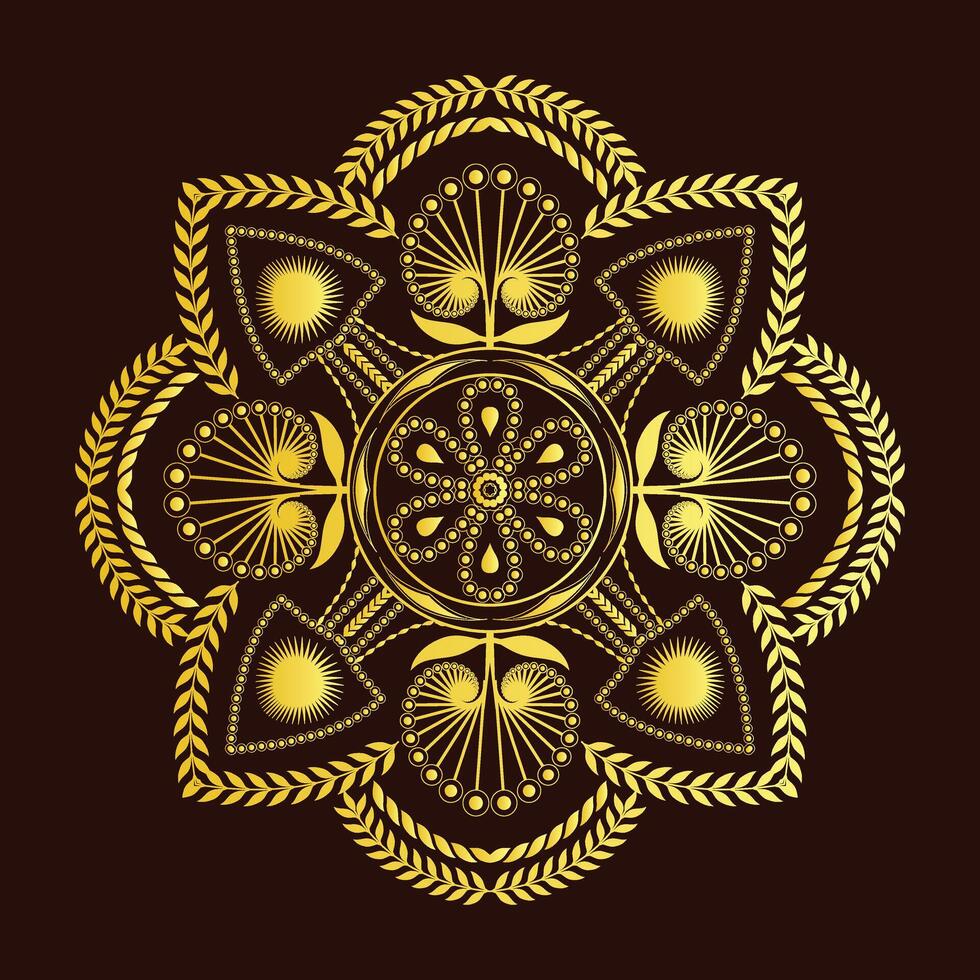 Mandala, Wall-mate,Bed-sheet ,Wedding card, Interior vector