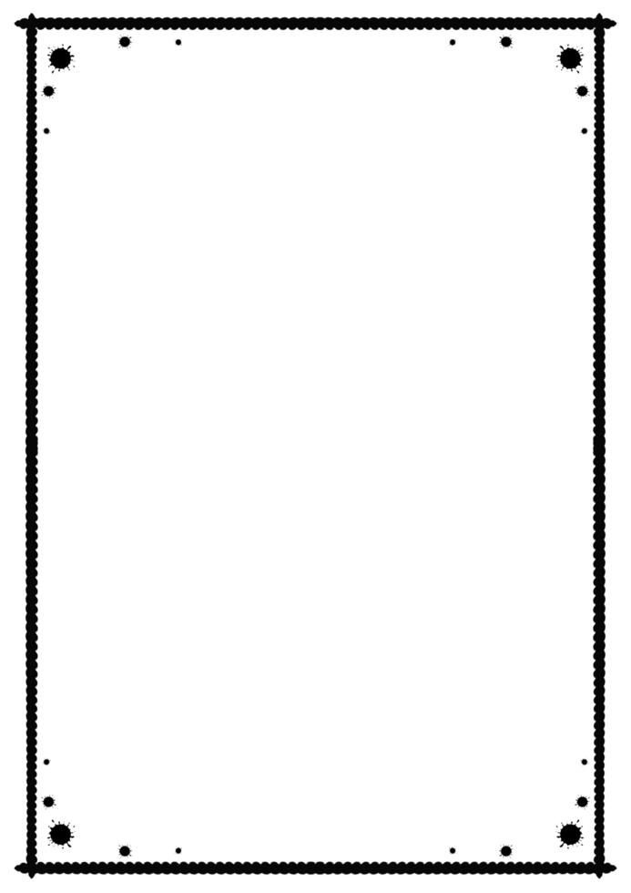 A4 frame created by black line png
