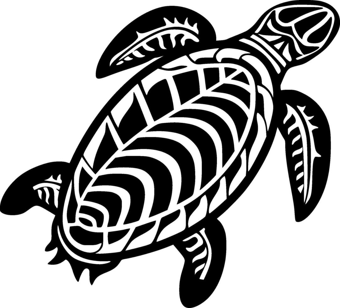 Premium Quality Turtle Design T-Shirt or Mug - Perfect Gift for Nature Lovers and Ocean Enthusiasts - Stylish, Unique, and Eco-Friendly Merchandise Black and White illustration vector
