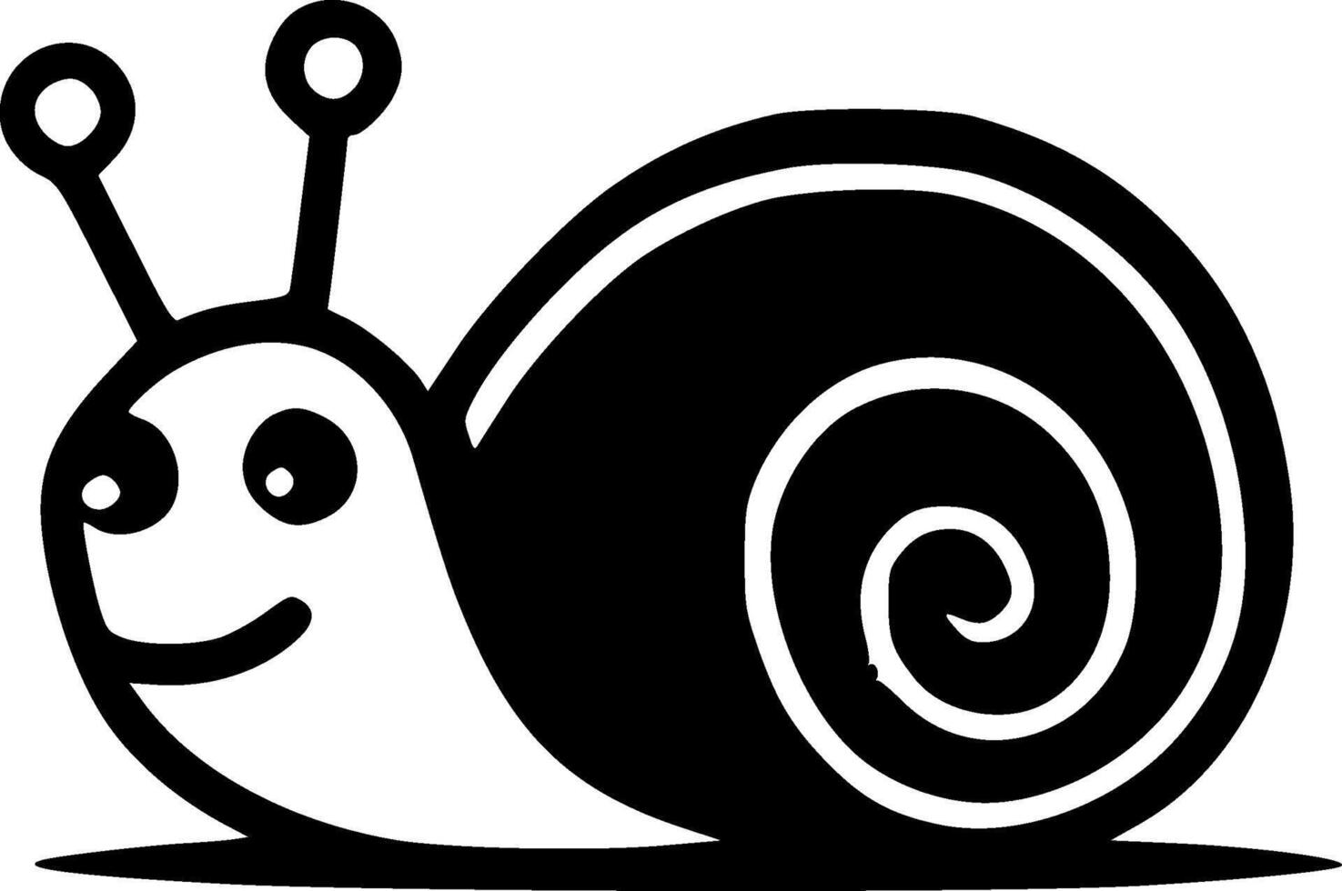 Premium Quality Snail Design T-Shirt or Mug - Unique, Stylish, and Fun Gift for Nature Lovers and Animal Enthusiasts Black and White illustration vector