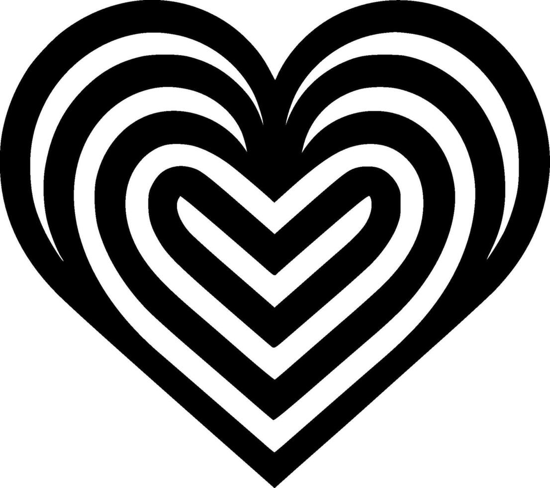 Black Heart Icon - High-Quality Design for T-Shirts, Mugs, and More - Perfect for Gifts and Personal Use vector