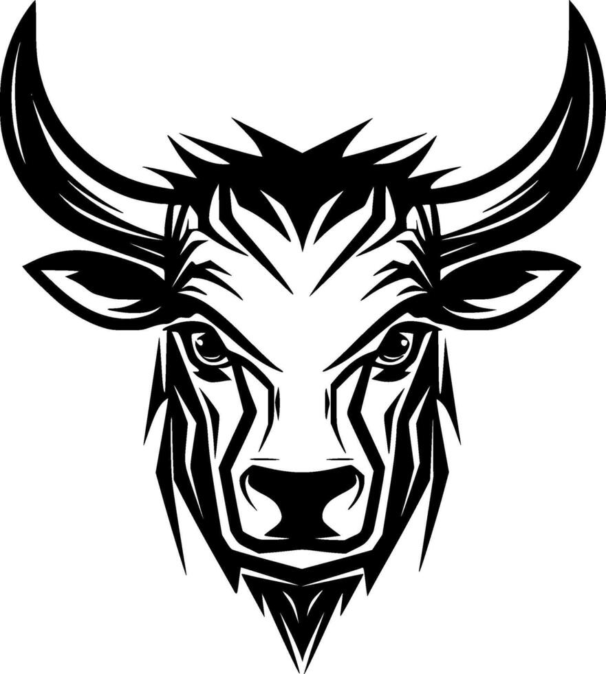 Premium Quality Bull Design T-Shirt or Mug - Perfect Gift for Animal Lovers and Farm Enthusiasts, Stylish and Unique Merchandise for Everyday Use Black and White illustration vector
