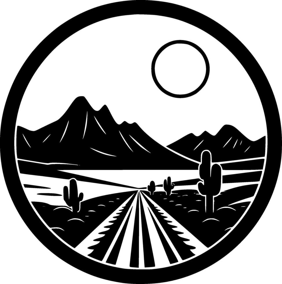 Premium Desert-Themed T-Shirt or Mug - Stunning Artwork for Nature Lovers, Adventure Seekers, and Travel Enthusiasts - Quality Apparel and Drinkware Minimalist and Simple Silhouette - illustration vector