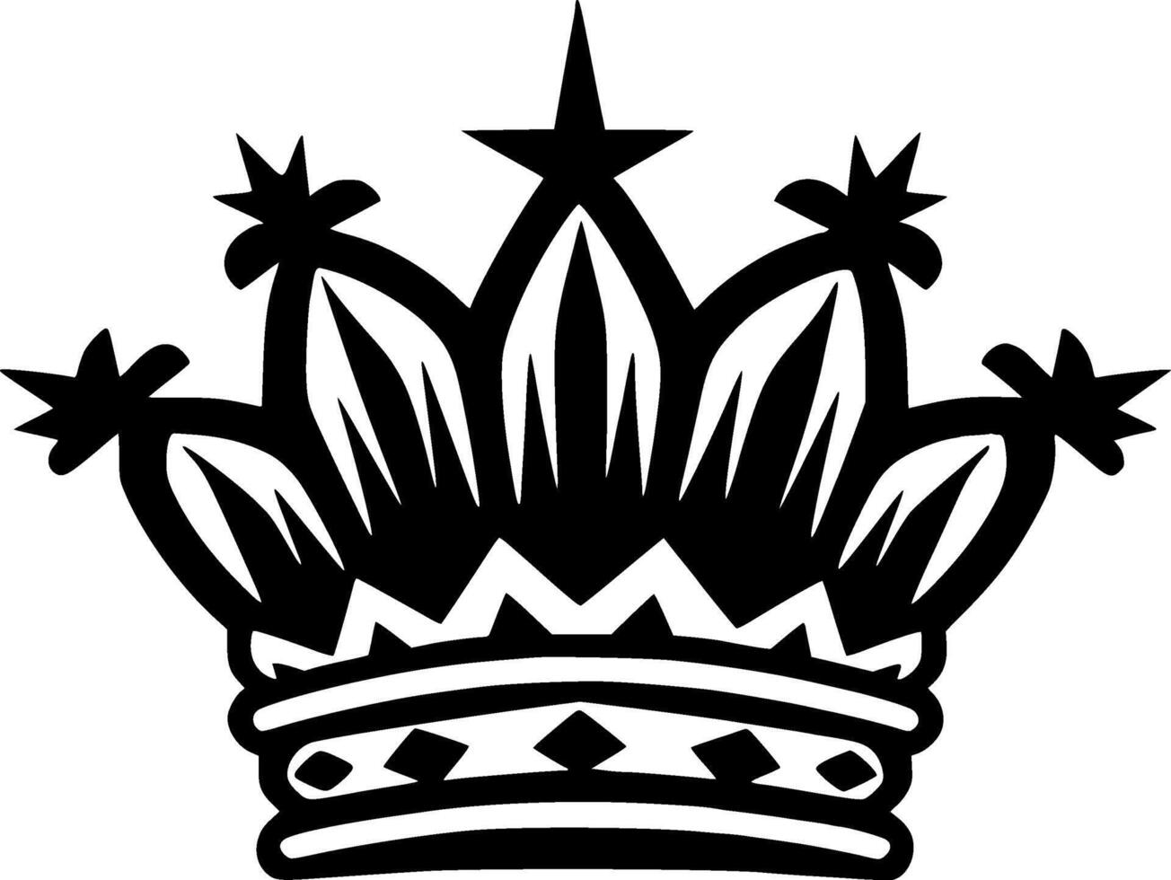 Premium Crown Design T-Shirt or Mug - Stylish, Quality Apparel and Drinkware for Royalty Lovers and Trendsetters Minimalist and Simple Silhouette - illustration vector
