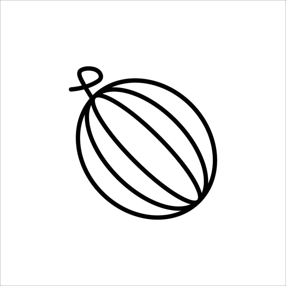 illustration of a watermelon vector