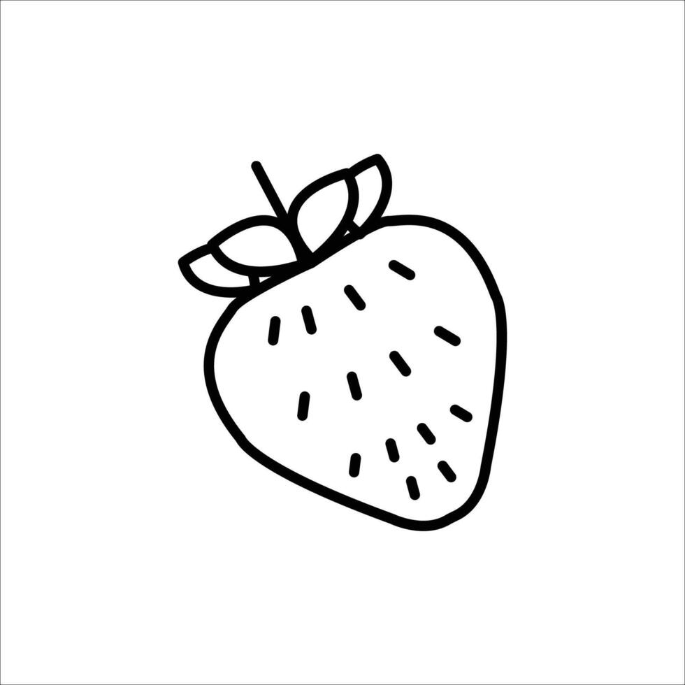 illustration of a strawberry vector